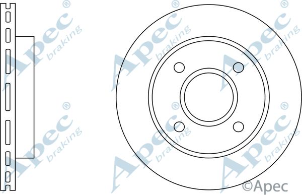 APEC BRAKING Bremžu diski DSK208